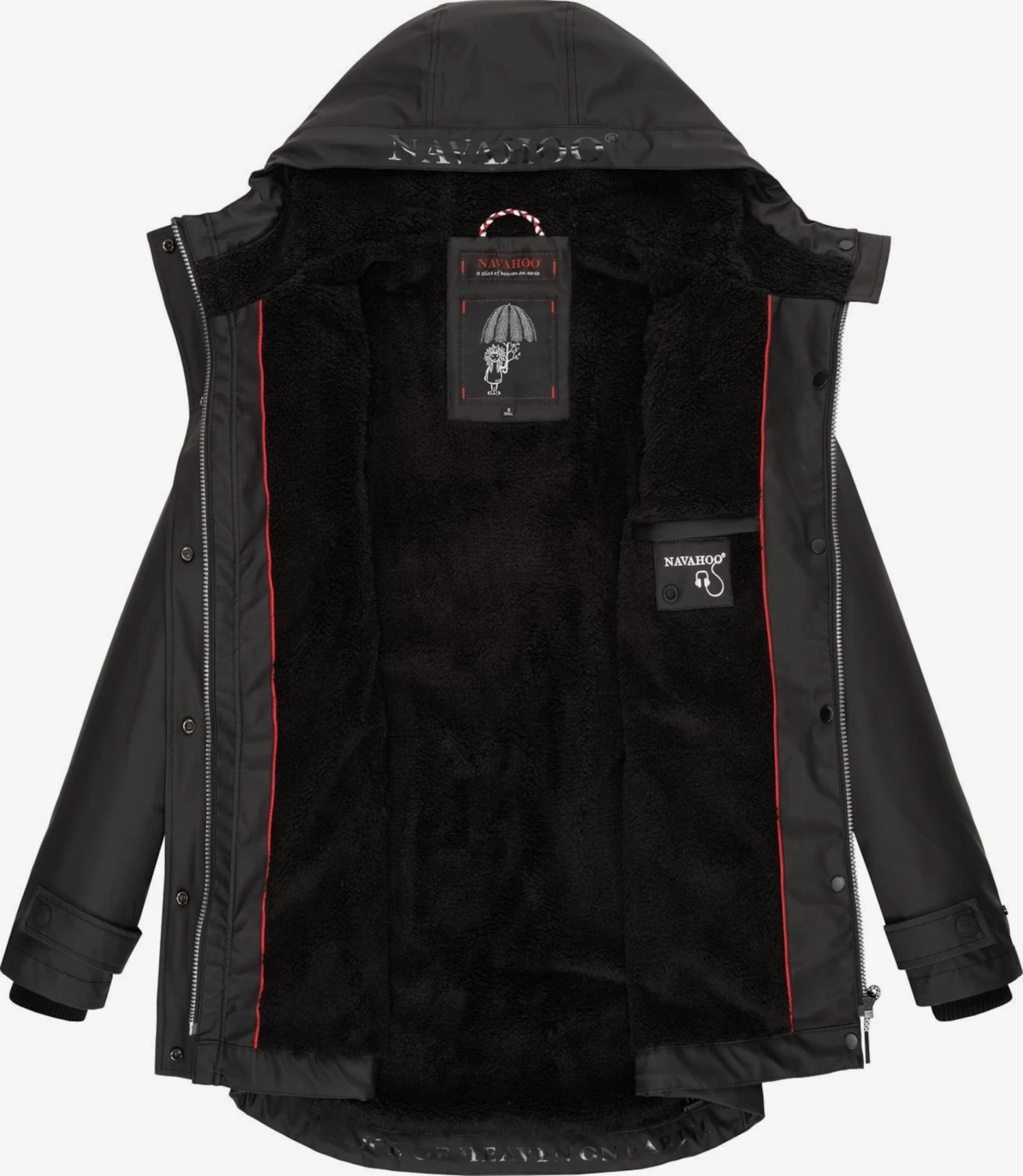 Navahoo Vestes De Pluie Veste D’hiver Lindraa Femme Noir 4 Navahoo Vestes De Pluie Veste D’hiver Lindraa Femme Noir – Image 4