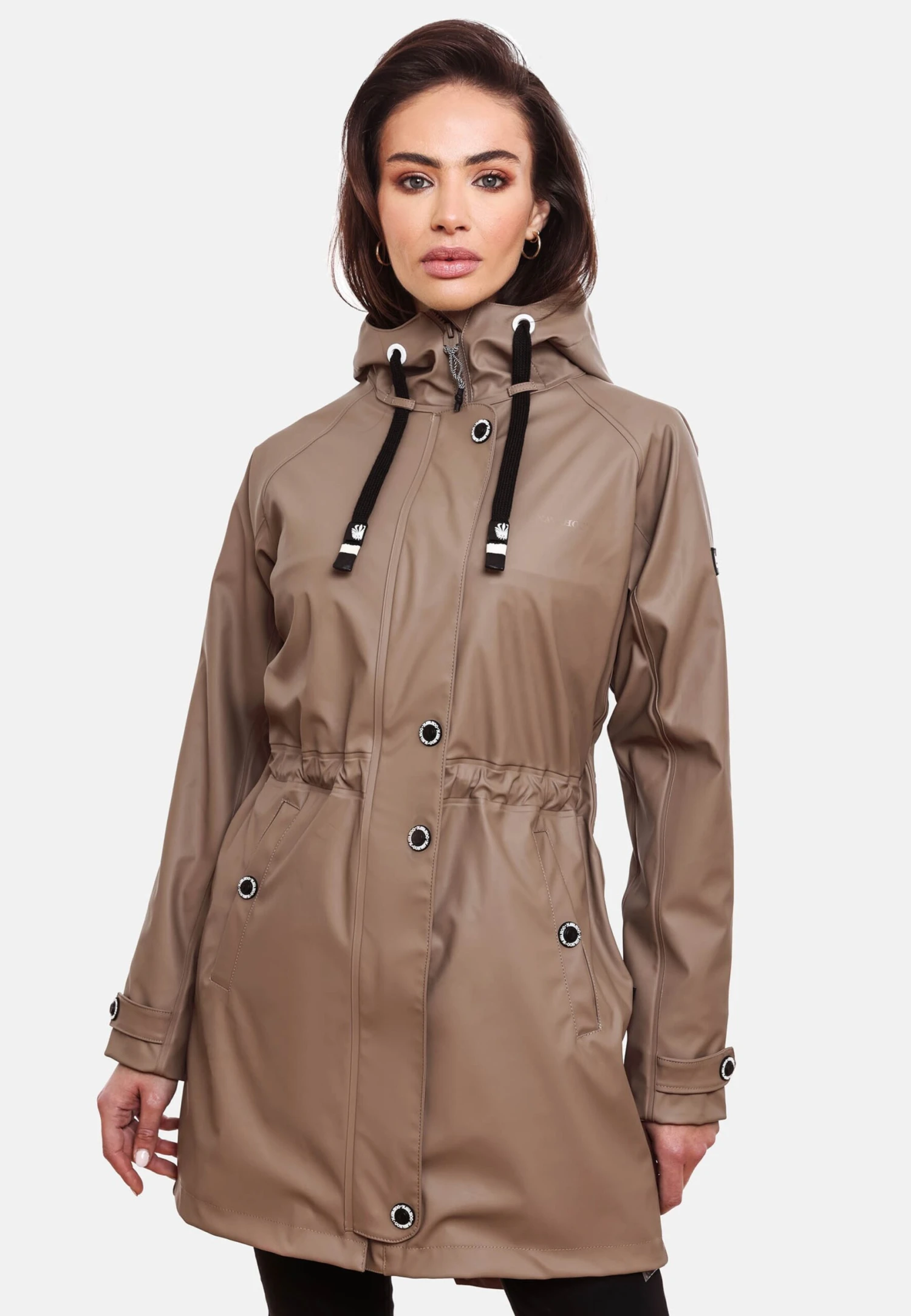 Navahoo Manteaux De Pluie Manteau Fonctionnel Rainy Flower Femme Beige Foncé 6 Navahoo Manteaux De Pluie Manteau Fonctionnel Rainy Flower Femme Beige Foncé – Image 6