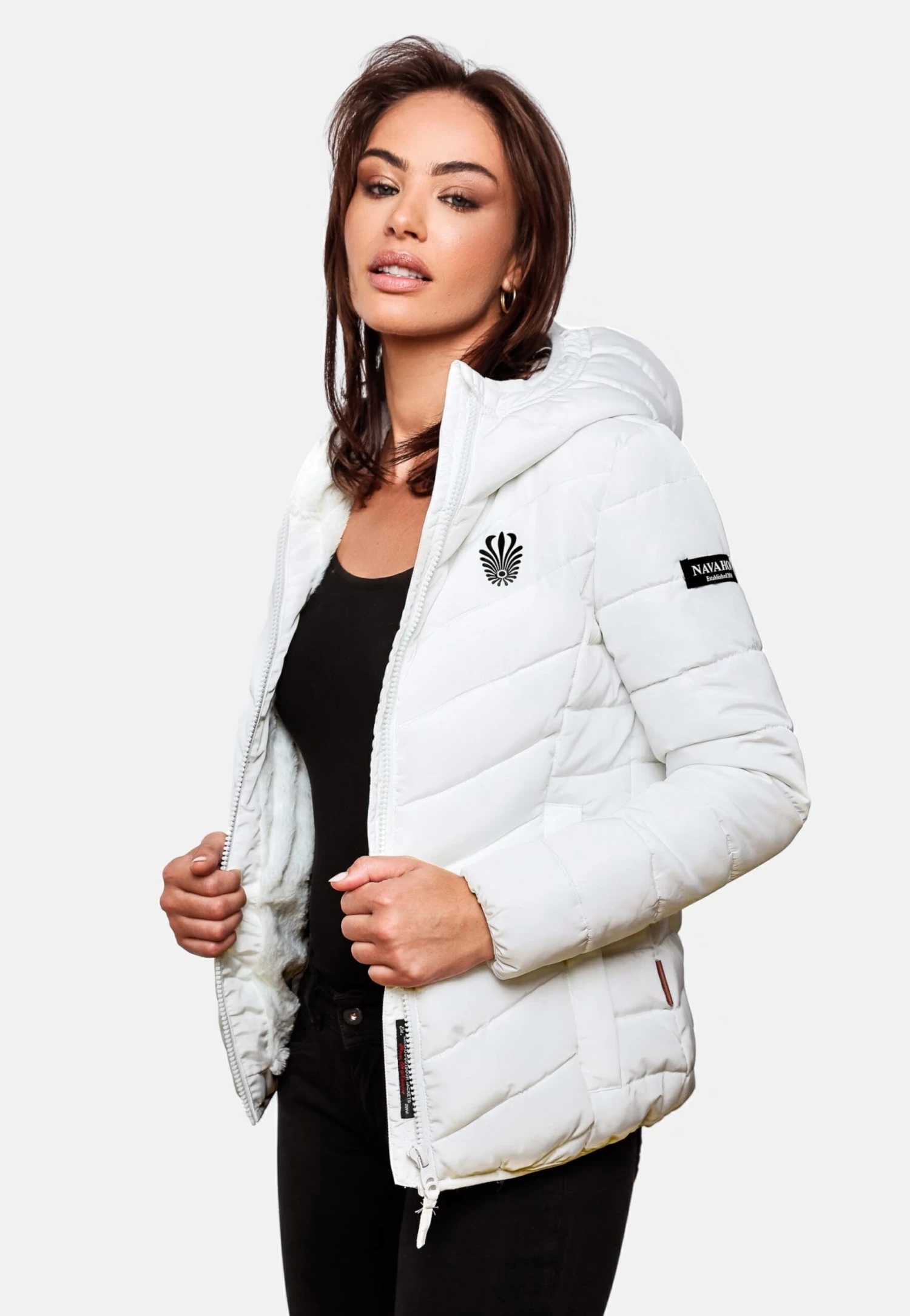 Navahoo Vestes De Mi-saison Veste Mi-saison Elva Femme Blanc Naturel 7 Navahoo Vestes De Mi-saison Veste Mi-saison Elva Femme Blanc Naturel – Image 7