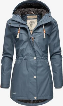 Navahoo Manteaux De Pluie Manteau Mi-saison Rainy Forest Femme Bleu-gris -Navahoo a76768735d0efb343ae6b0f9e35c2836