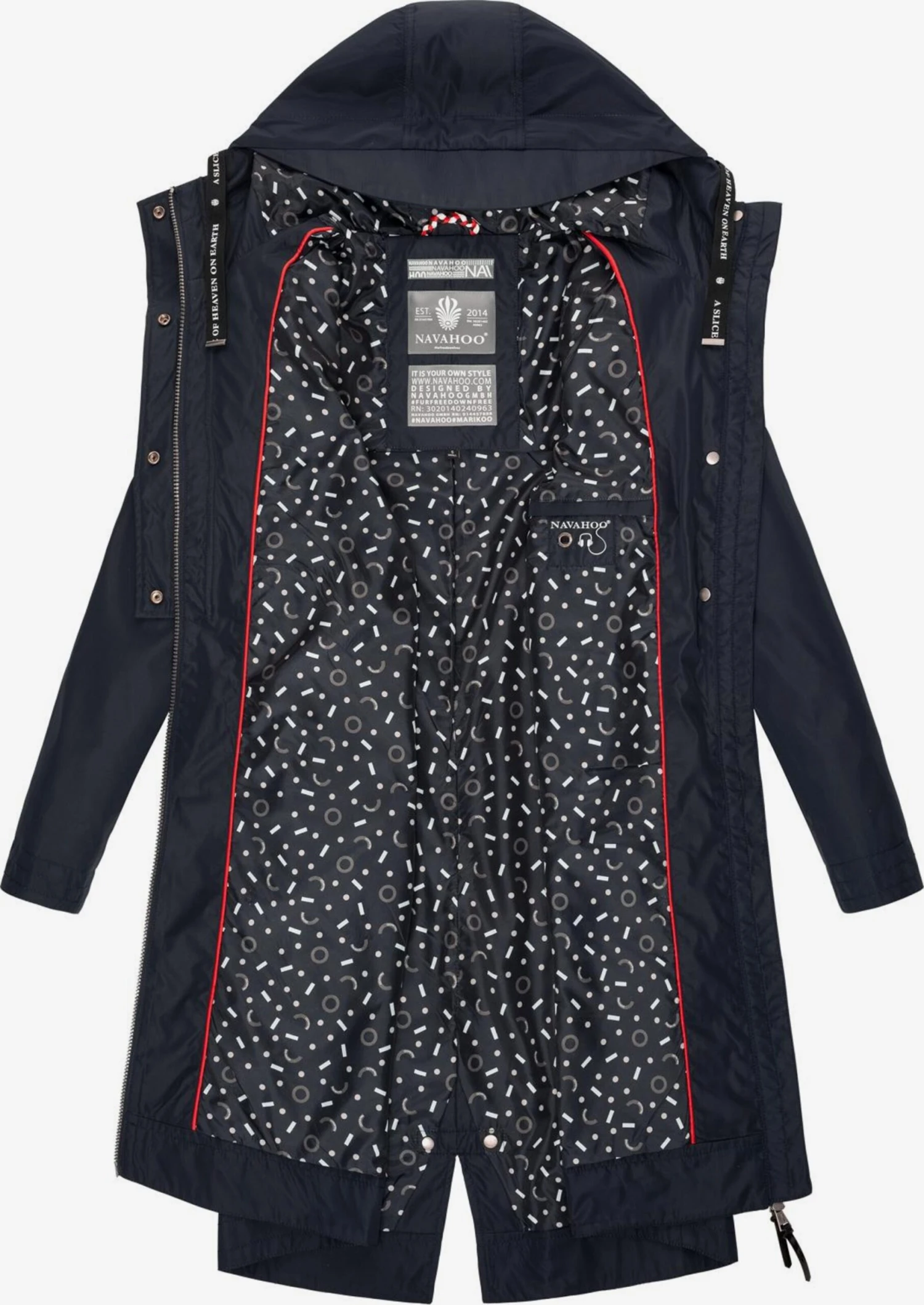 Navahoo Parkas Parka Mi-saison Josinaa Femme Bleu Foncé 4 Navahoo Parkas Parka Mi-saison Josinaa Femme Bleu Foncé – Image 4