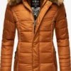 Navahoo Manteaux Dhiver Manteau D’hiver Papaya Femme Cognac