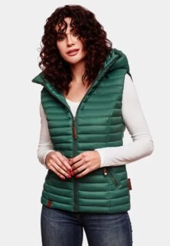 Navahoo Vestes Sans Manches Gilet Shadaa Femme Vert Foncé 12 Navahoo Vestes Sans Manches Gilet Shadaa Femme Vert Foncé -Navahoo aec6b3f1b15430590e1f06754fb69bf8