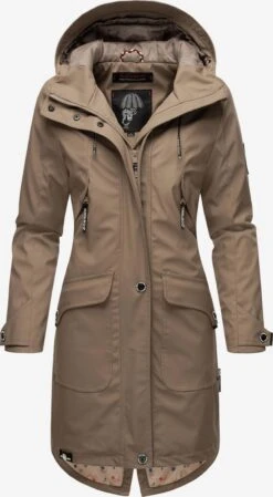 Navahoo Manteaux De Pluie Manteau Mi-saison Femme Beige 8 Navahoo Manteaux De Pluie Manteau Mi-saison Femme Beige -Navahoo b203215d4146dd9d2bfc2972e7573870
