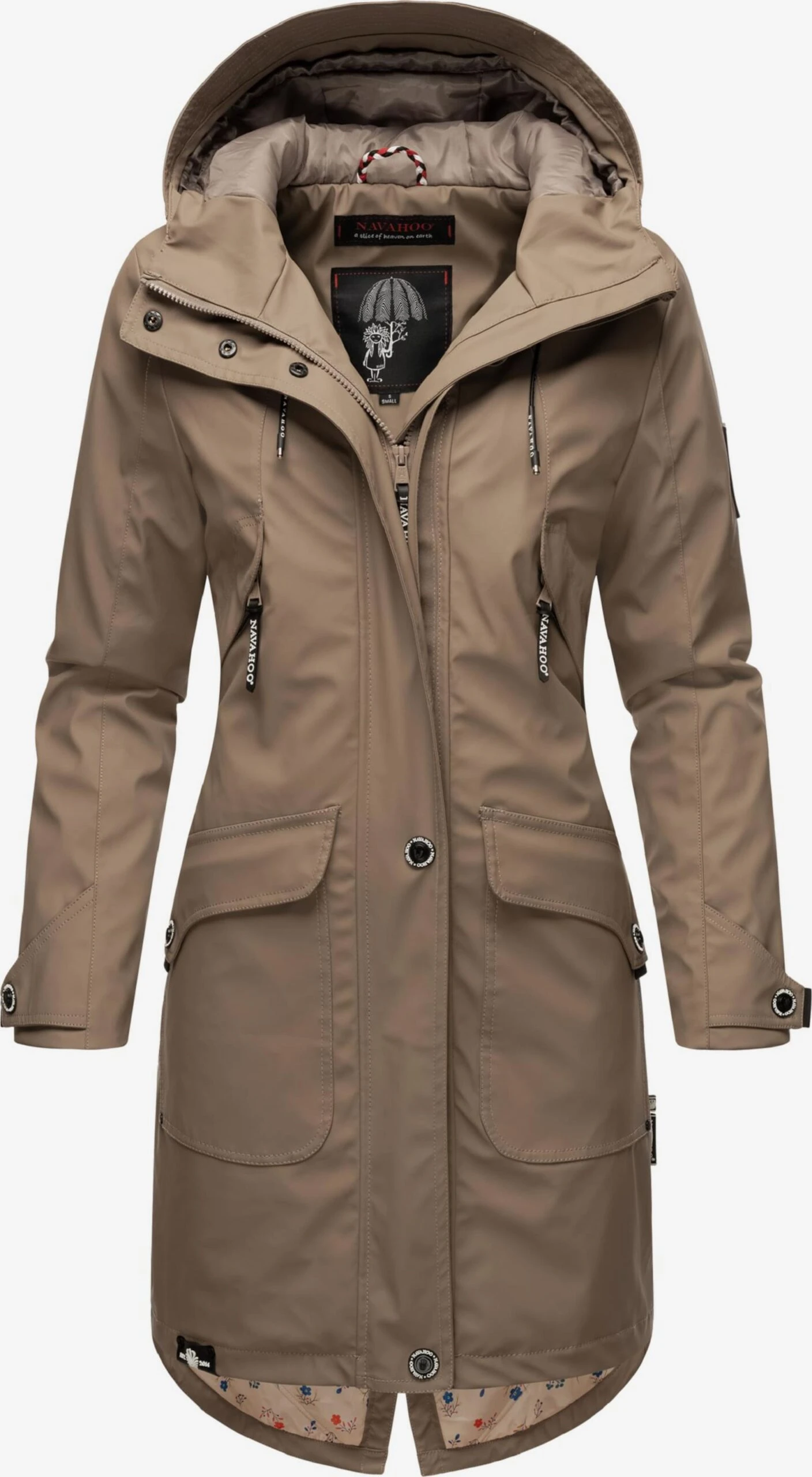 Navahoo Manteaux De Pluie Manteau Mi-saison Femme Beige 4 Navahoo Manteaux De Pluie Manteau Mi-saison Femme Beige – Image 4