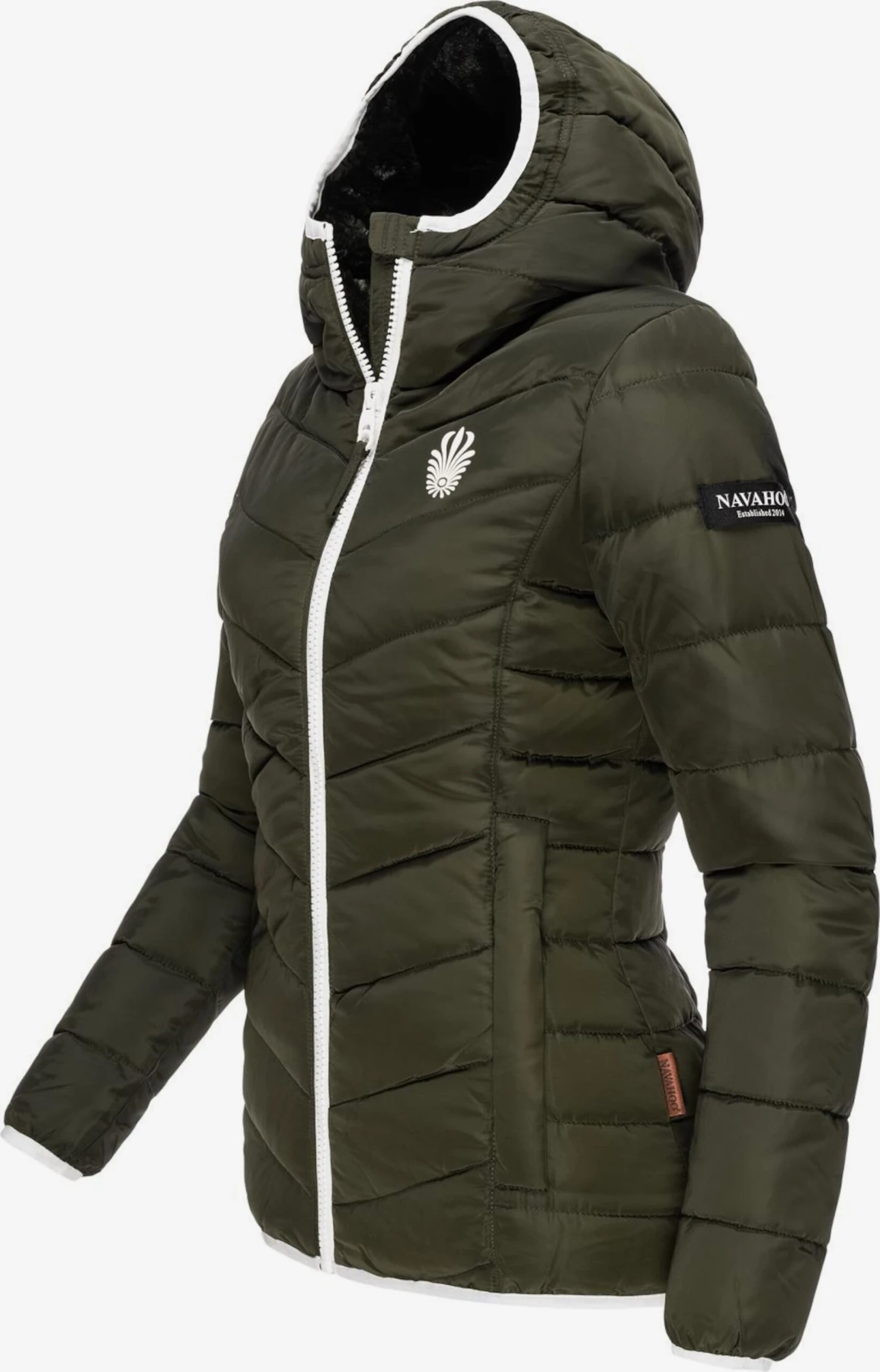 Navahoo Vestes De Mi-saison Veste Mi-saison Elva Femme Olive 2 Navahoo Vestes De Mi-saison Veste Mi-saison Elva Femme Olive – Image 2