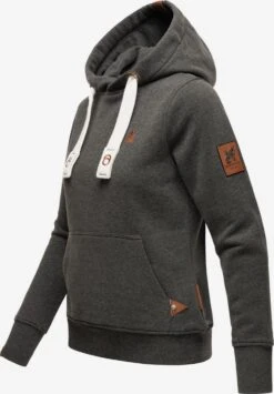 Navahoo Sweats à Capuche Sweat-shirt Damlaa Femme Gris Chiné -Navahoo b5f7d4048ad7dea6bc7da30b0e7baa04