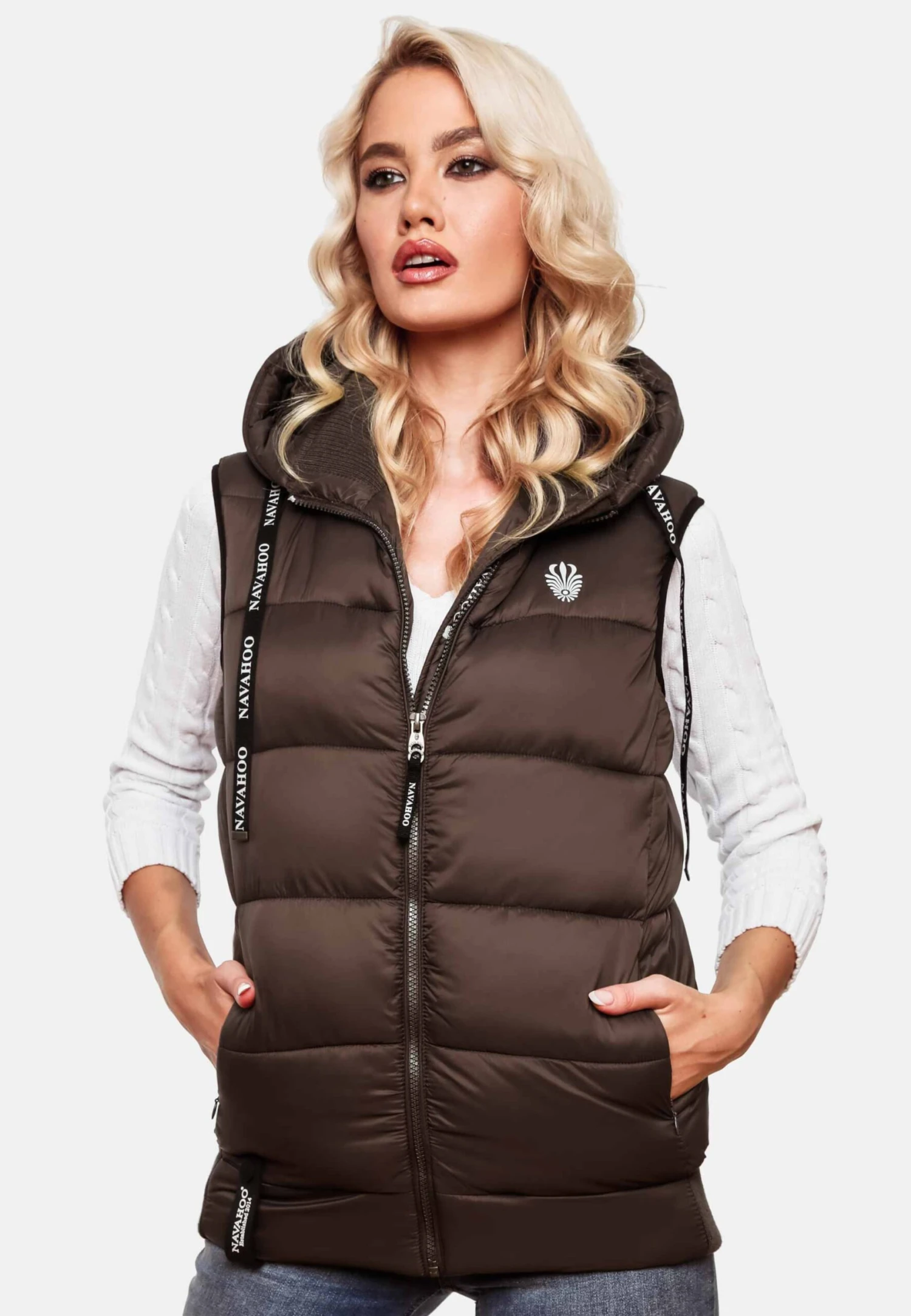 Navahoo Vestes Sans Manches Gilet Kassidy Femme Chocolat 6 Navahoo Vestes Sans Manches Gilet Kassidy Femme Chocolat – Image 6