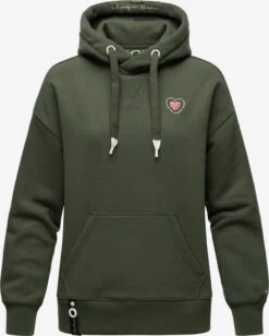 Navahoo Sweats à Capuche Sweat-shirt Goldfee Femme Olive