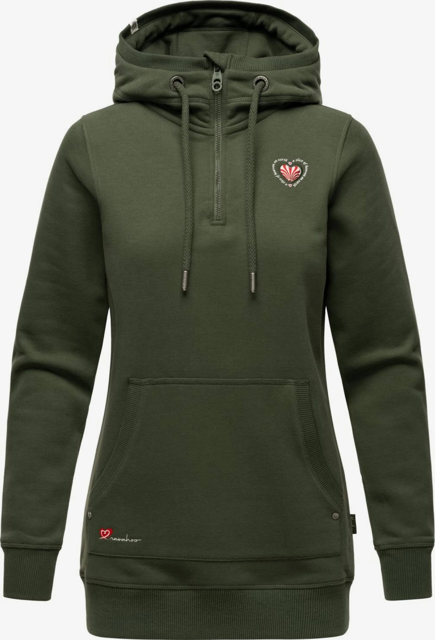 Navahoo Sweats à Capuche Sweat-shirt Zauberelfe Femme Olive 1 Navahoo Sweats à Capuche Sweat-shirt Zauberelfe Femme Olive
