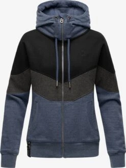 Navahoo Sweats Zippés Veste De Survêtement Honigperle Femme Bleu Foncé