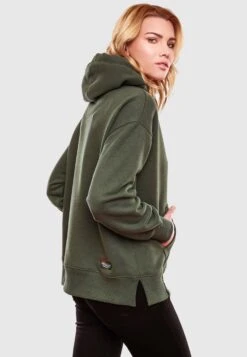 Navahoo Sweats à Capuche Sweat-shirt Goldfee Femme Olive -Navahoo bd42ea07ac53883b21f2260c9b37ca4a