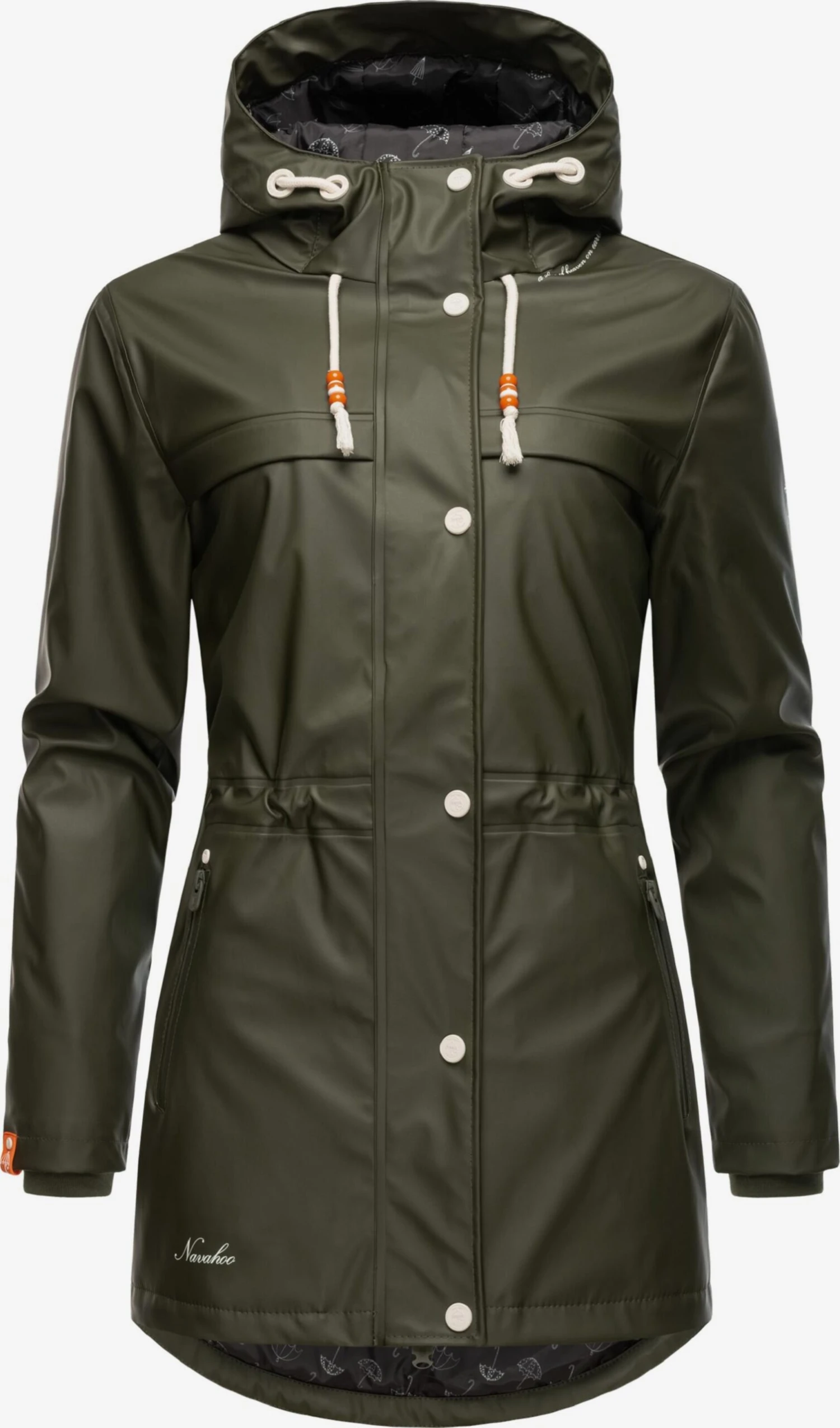 Navahoo Manteaux De Pluie Manteau Mi-saison Rainy Forest Femme Olive 1 Navahoo Manteaux De Pluie Manteau Mi-saison Rainy Forest Femme Olive