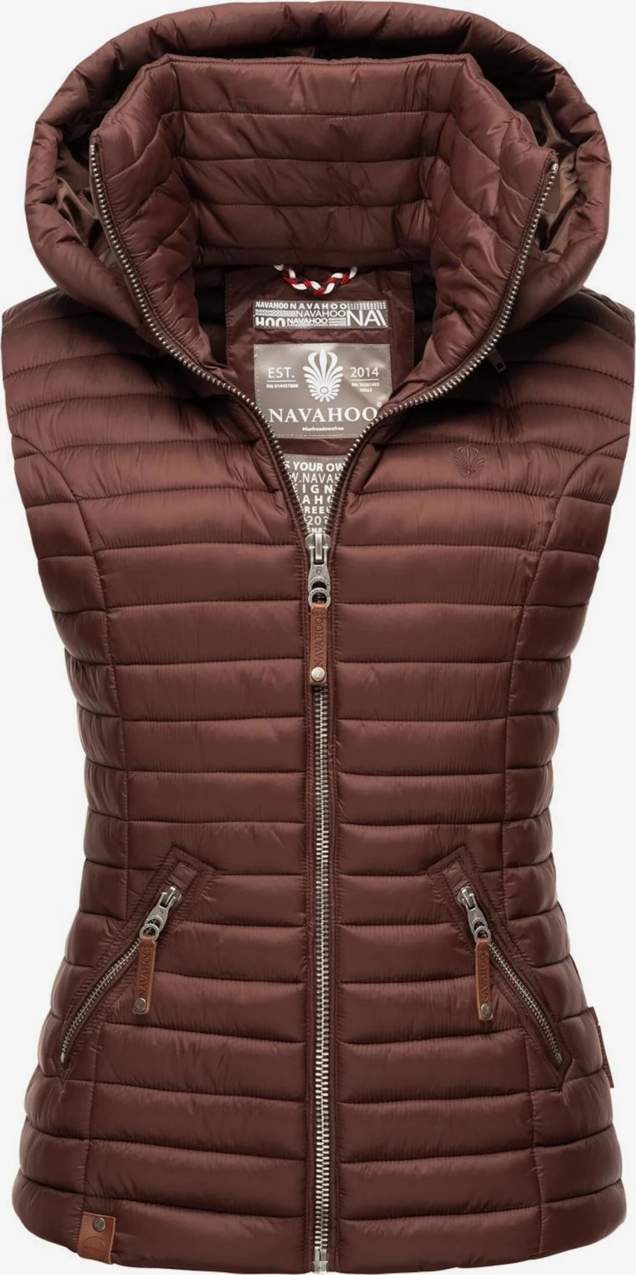 Navahoo Vestes Sans Manches Gilet Shadaa Femme Marron Châtaigne 1 Navahoo Vestes Sans Manches Gilet Shadaa Femme Marron Châtaigne