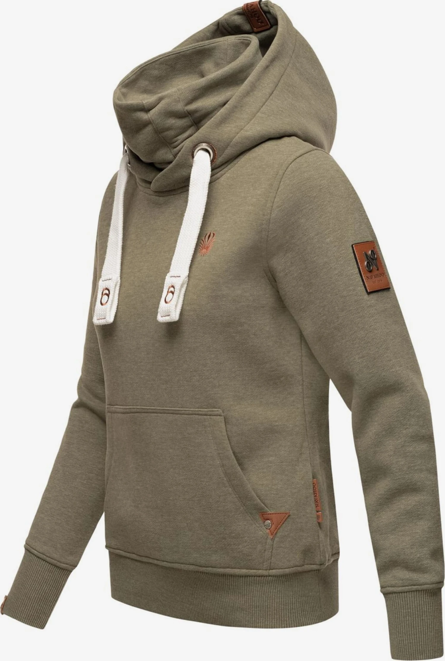 Navahoo Sweats à Capuche Sweat-shirt Raniaa Femme Olive 3 Navahoo Sweats à Capuche Sweat-shirt Raniaa Femme Olive – Image 3