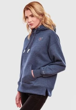 Navahoo Sweats à Capuche Sweat-shirt Goldfee Femme Bleu -Navahoo c852f7b1a4f8be61c05df287693ba9ae