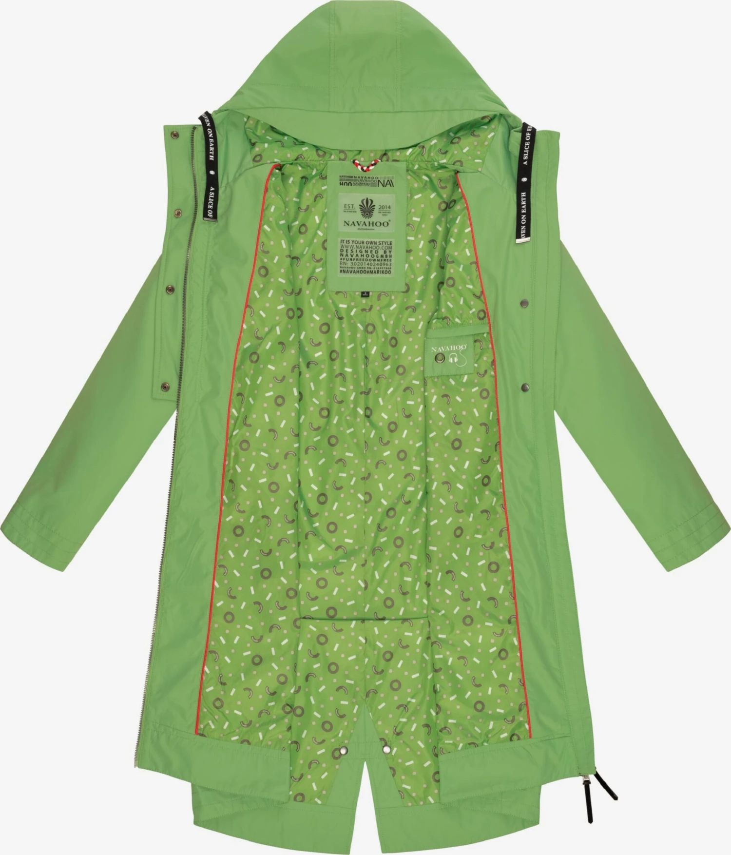 Navahoo Parkas Parka Mi-saison Josinaa Femme Vert Clair 4 Navahoo Parkas Parka Mi-saison Josinaa Femme Vert Clair – Image 4