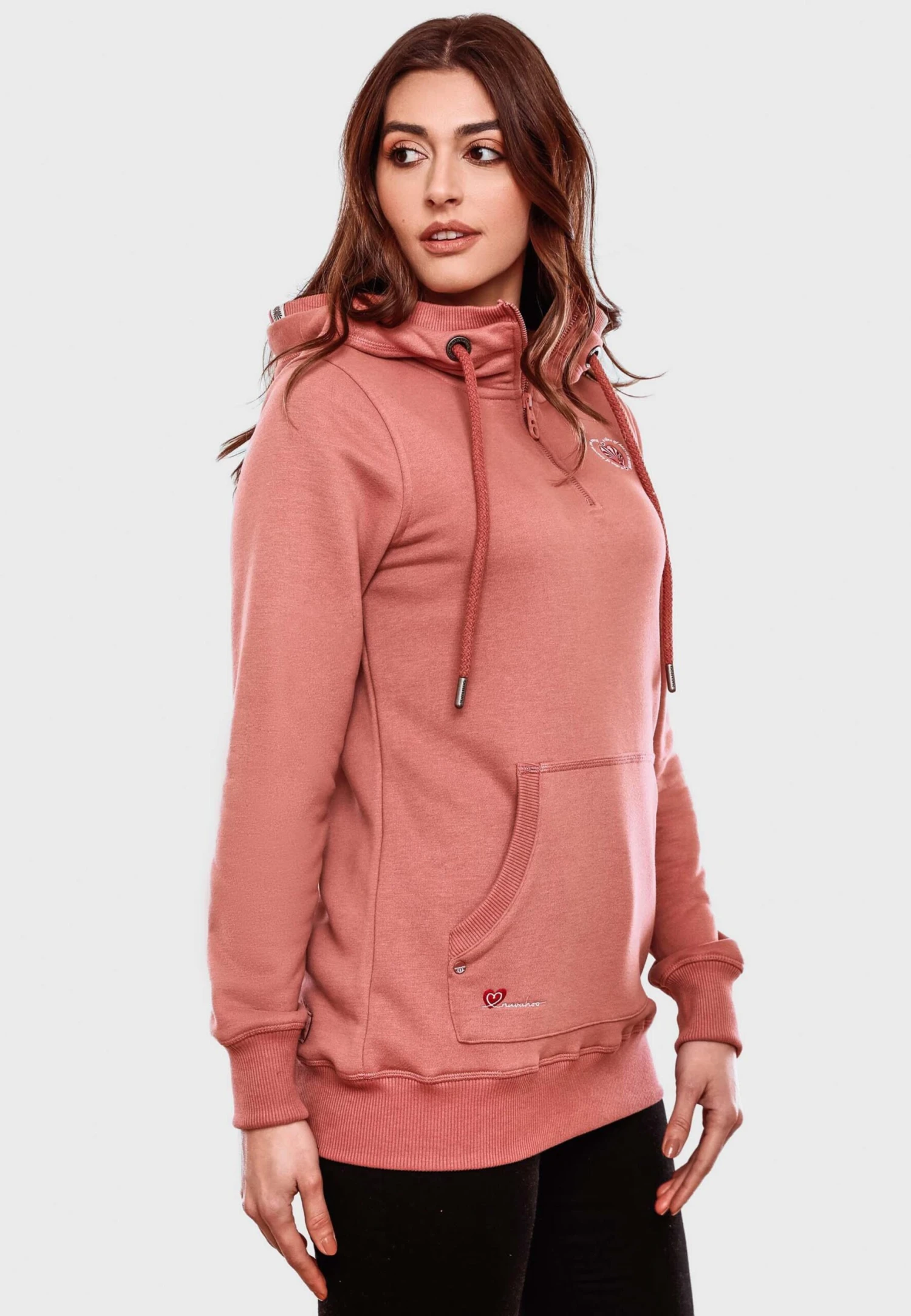 Navahoo Sweats à Capuche Sweat-shirt Zauberelfe Femme Rose 5 Navahoo Sweats à Capuche Sweat-shirt Zauberelfe Femme Rose – Image 5