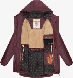 Navahoo Manteaux De Pluie Manteau Mi-saison Rainy Forest Femme Bordeaux -Navahoo cba06dde8c51486e1e6fe3566b304517