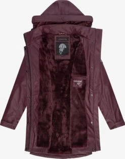 Navahoo Manteaux De Pluie Manteau Mi-saison Deike Femme Bourgogne -Navahoo cfbbe841f2b88d305393b9d0dd055c21