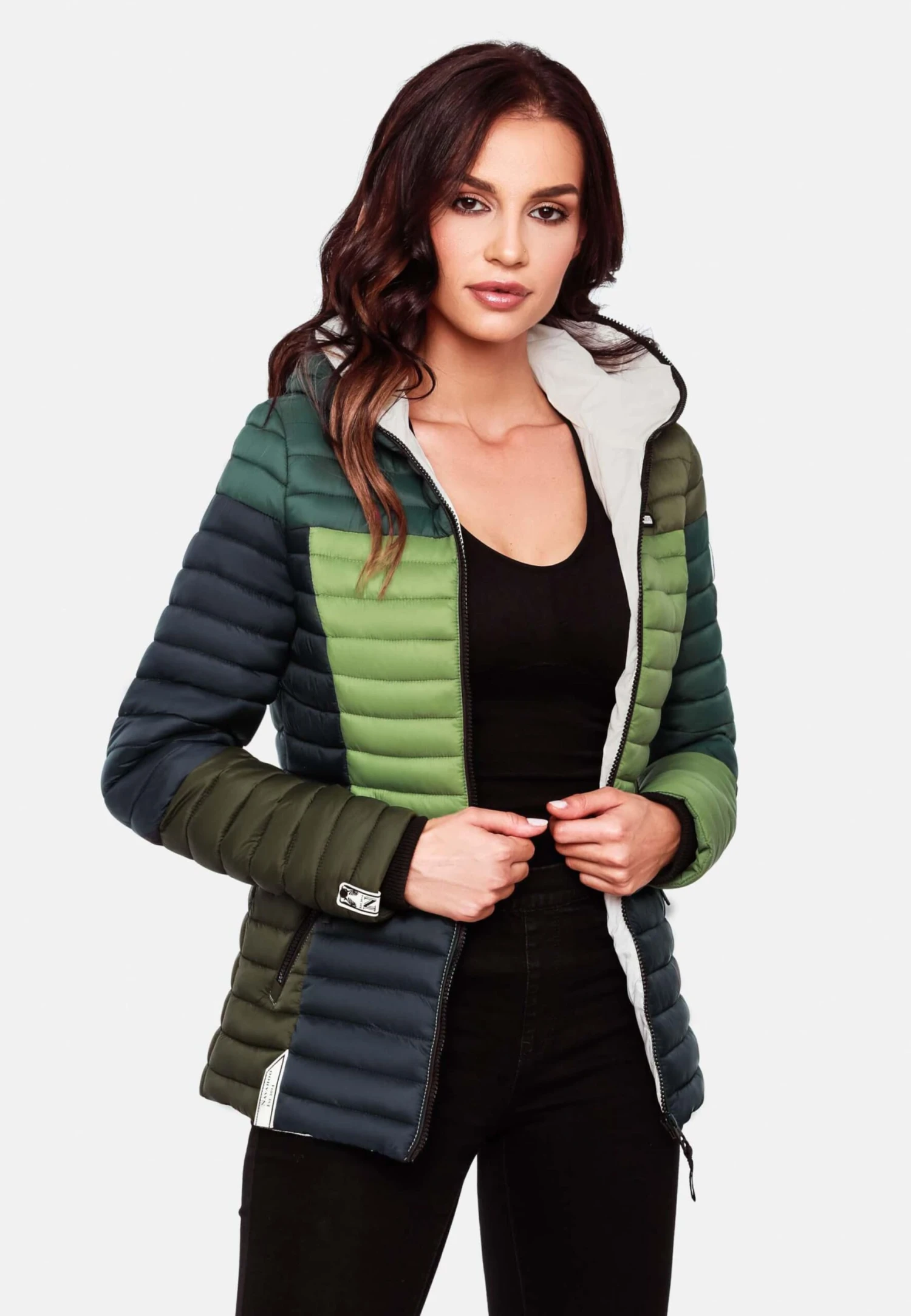 Navahoo Vestes De Mi-saison Veste Mi-saison Multikulti Femme Vert 7 Navahoo Vestes De Mi-saison Veste Mi-saison Multikulti Femme Vert – Image 7