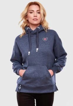 Navahoo Sweats à Capuche Sweat-shirt Goldfee Femme Bleu -Navahoo d7044ff0c84c6511aabbcbaec0bda8da
