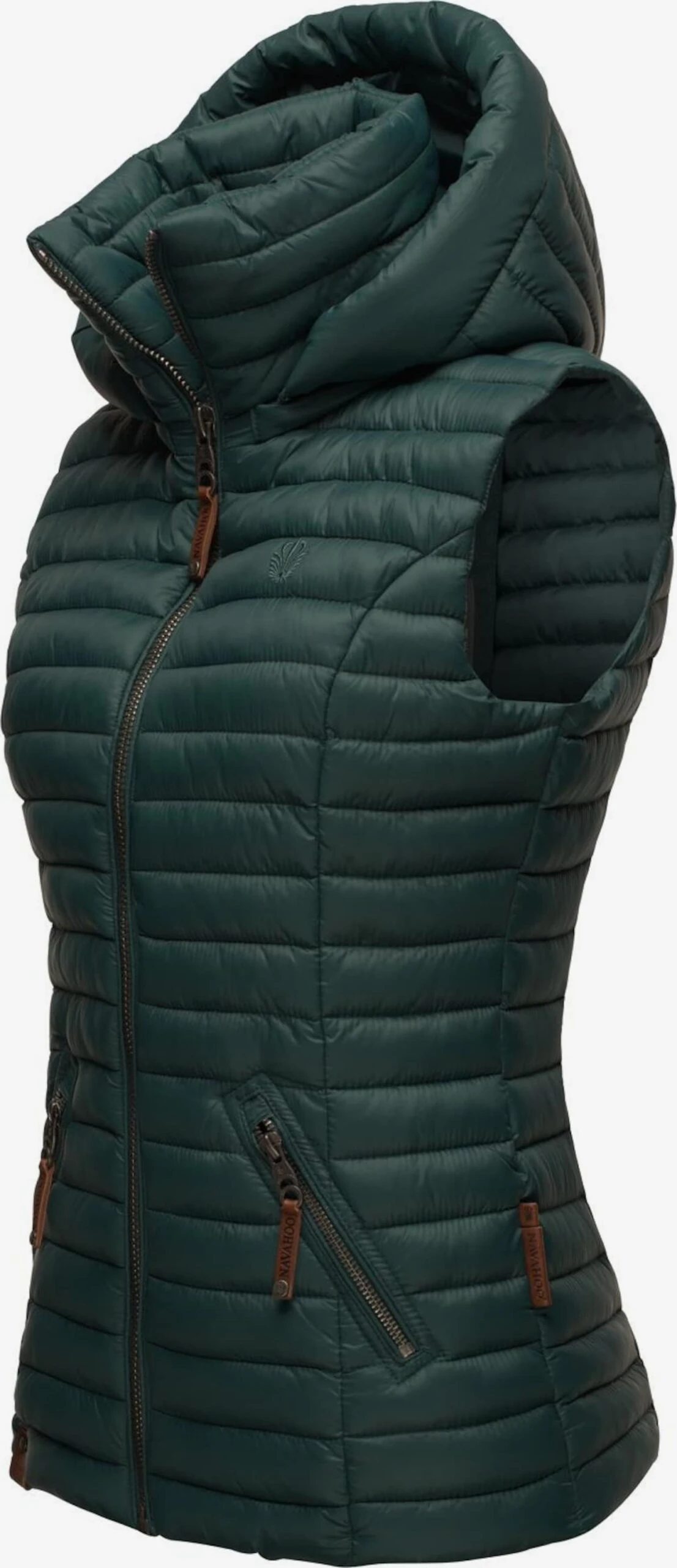 Navahoo Vestes Sans Manches Gilet Shadaa Femme Vert Foncé 2 Navahoo Vestes Sans Manches Gilet Shadaa Femme Vert Foncé – Image 2