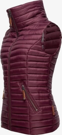Navahoo Vestes Sans Manches Gilet Shadaa Femme Bordeaux -Navahoo d7f5f173dc677046c2f0592d303e3cee