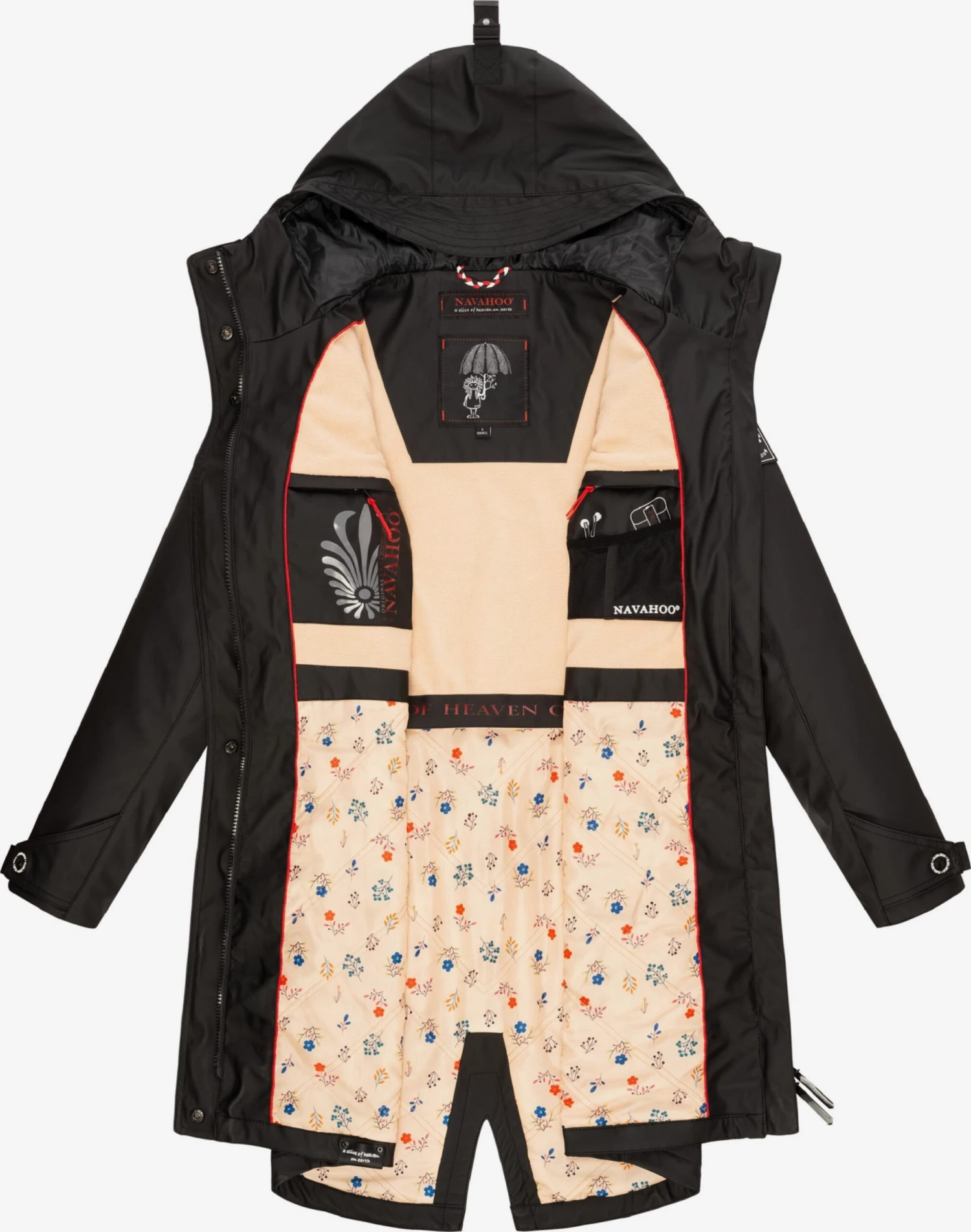 Navahoo Manteaux De Pluie Manteau Mi-saison Schötchen Femme Noir 5 Navahoo Manteaux De Pluie Manteau Mi-saison Schötchen Femme Noir – Image 5