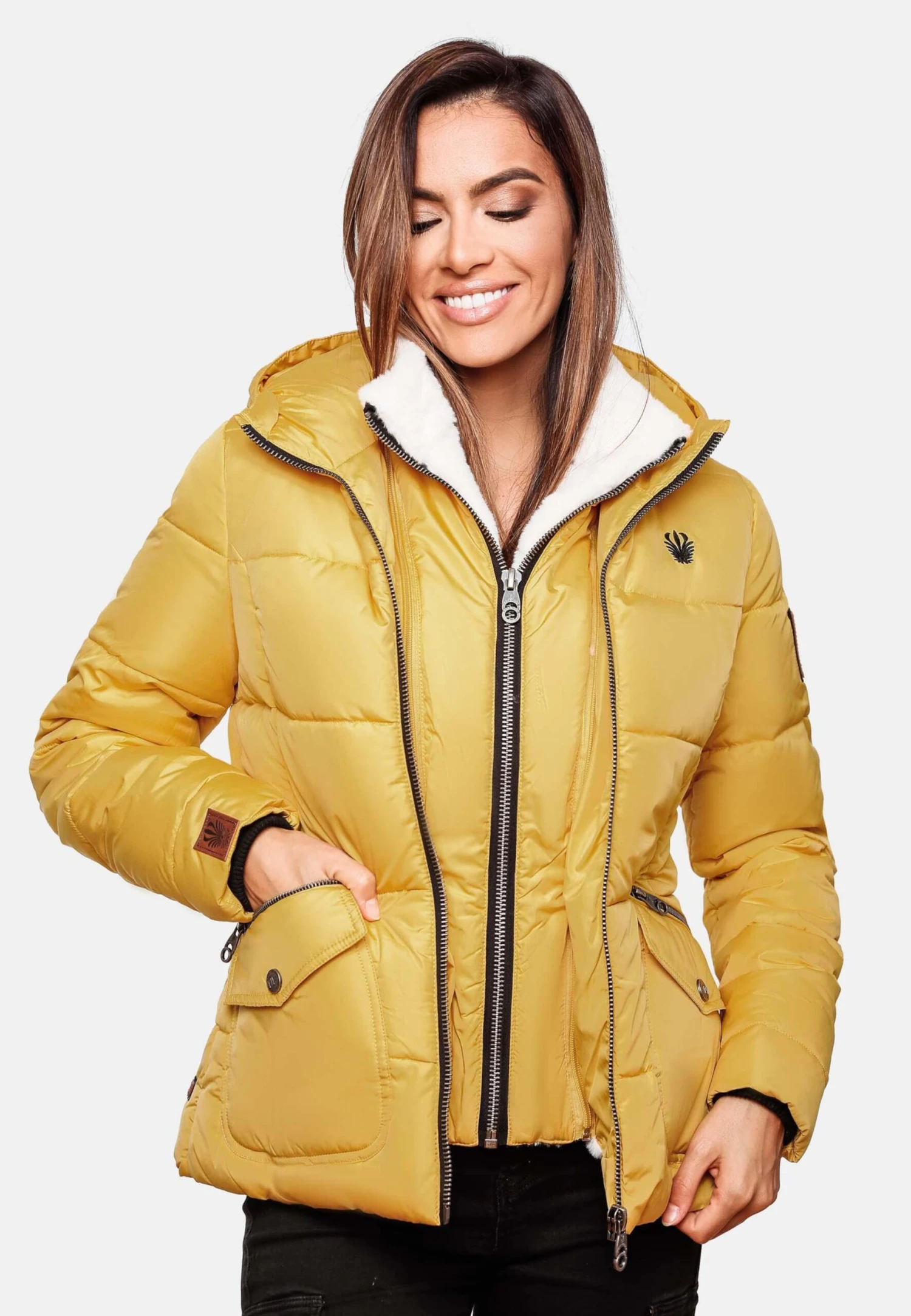 Navahoo Vestes Dhiver Veste D’hiver Megan Femme Jaune 8 Navahoo Vestes Dhiver Veste D’hiver Megan Femme Jaune – Image 8