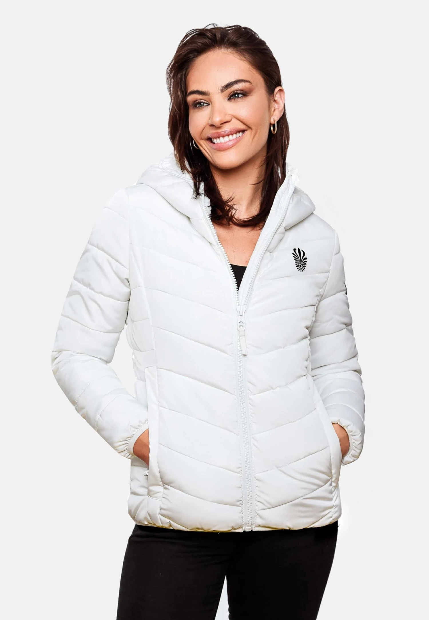 Navahoo Vestes De Mi-saison Veste Mi-saison Elva Femme Blanc Naturel 4 Navahoo Vestes De Mi-saison Veste Mi-saison Elva Femme Blanc Naturel – Image 4