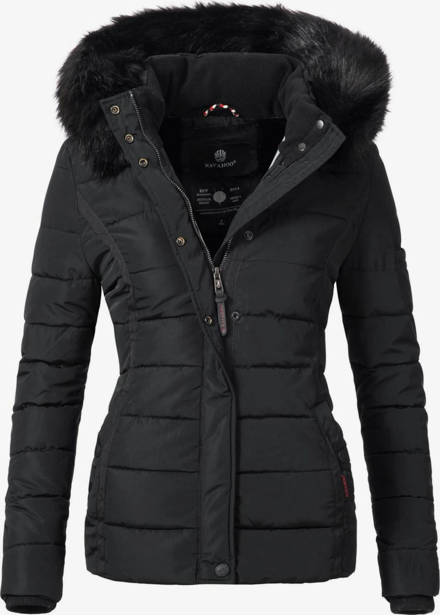 Navahoo Vestes Matelassées Veste D’hiver Miamor Femme Noir 1 Navahoo Vestes Matelassées Veste D’hiver Miamor Femme Noir