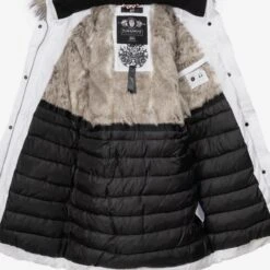 Navahoo Manteaux Dhiver Manteau D’hiver Paula Femme Blanc -Navahoo e3349cb43906e5bc05b82d05cbff3980