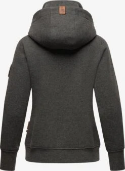 Navahoo Sweats à Capuche Sweat-shirt Raniaa Femme Gris Foncé -Navahoo e4791a65ebdd929b6b3ec80566a89533