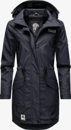 Navahoo Manteaux De Pluie Manteau Mi-saison Deike Femme Bleu Marine