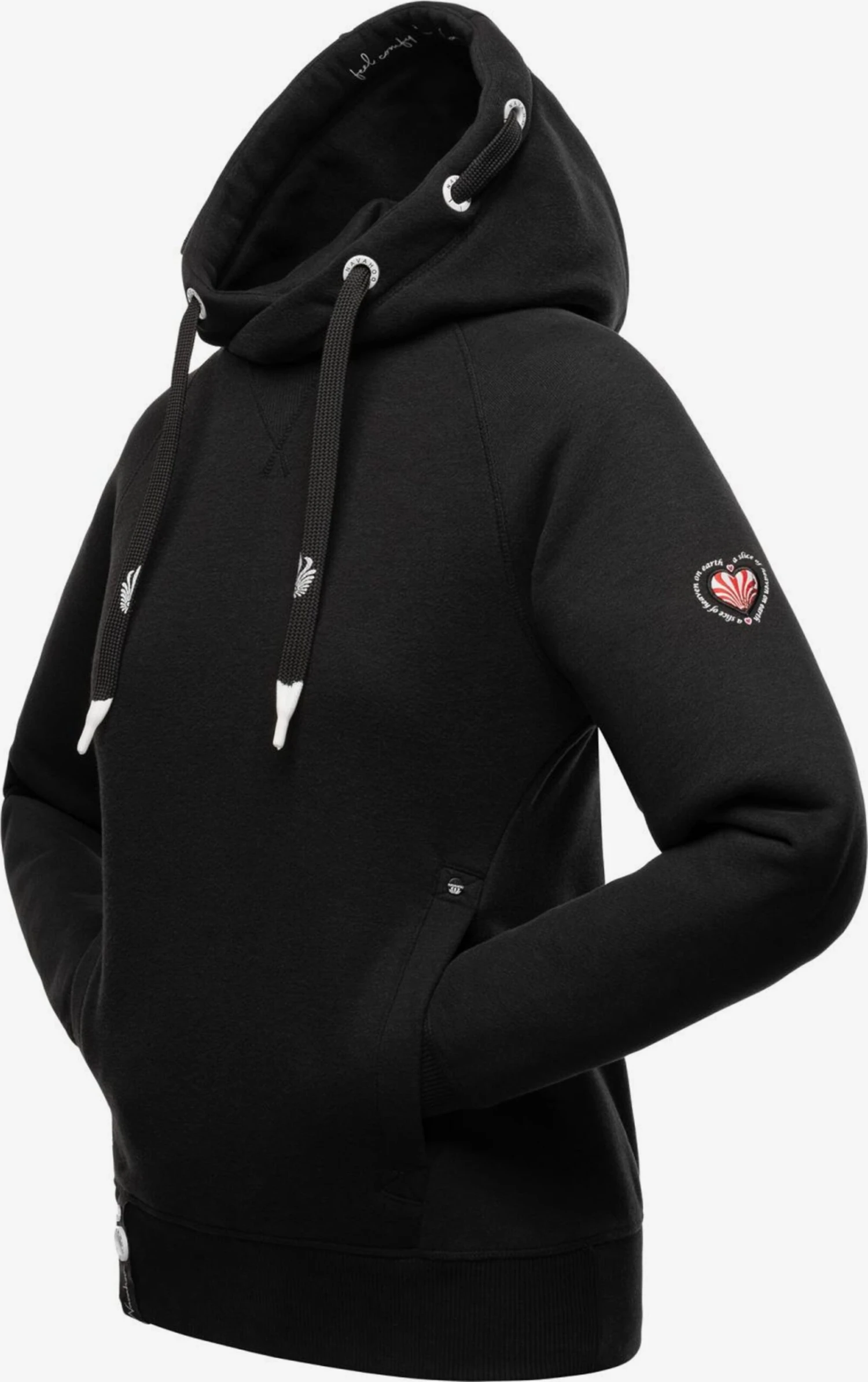 Navahoo Sweats à Capuche Sweat-shirt Liebesmäuschen Femme Noir 2 Navahoo Sweats à Capuche Sweat-shirt Liebesmäuschen Femme Noir – Image 2