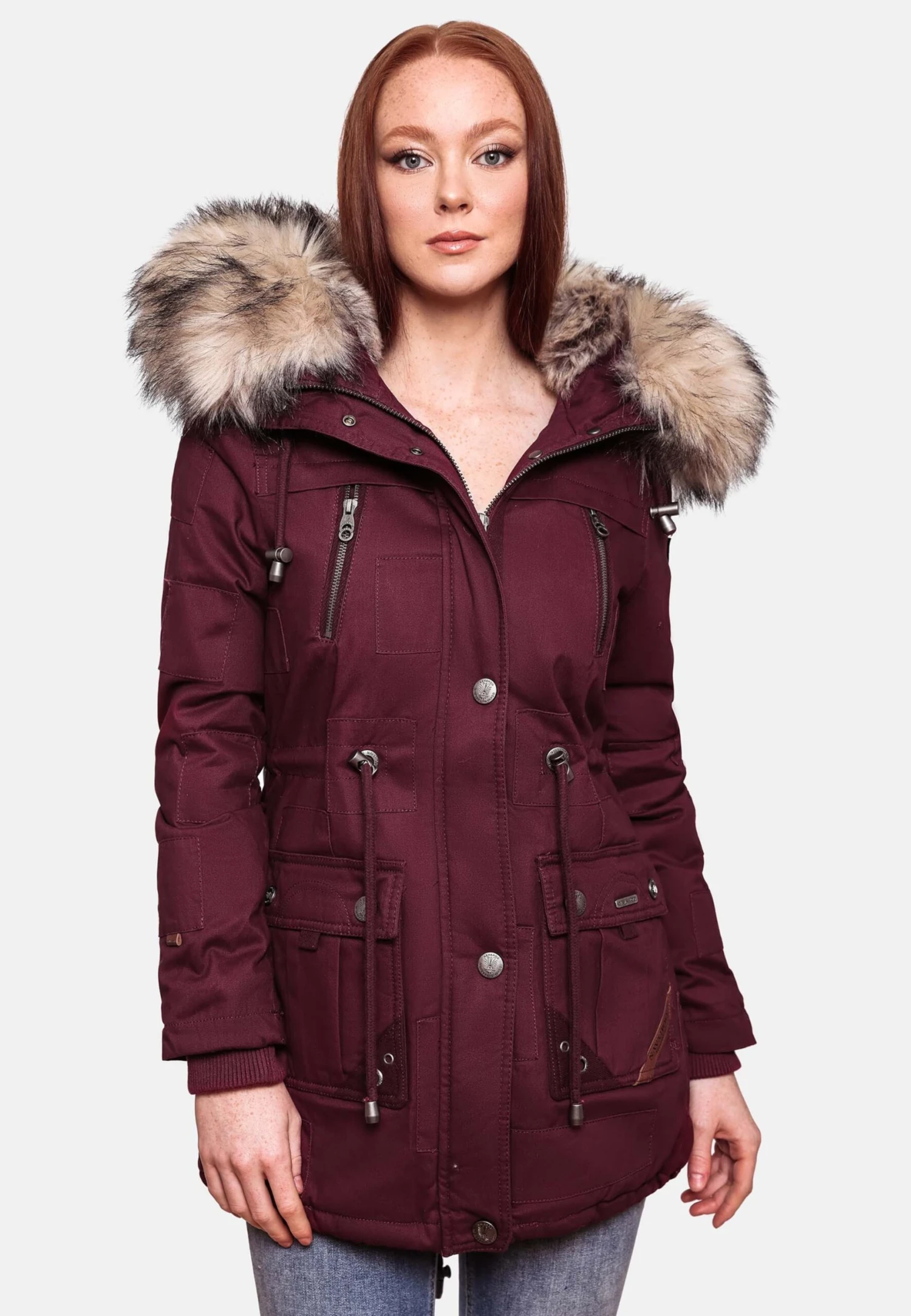 Navahoo Parkas Parka D’hiver Honigfee Femme Bordeaux 6 Navahoo Parkas Parka D’hiver Honigfee Femme Bordeaux – Image 6