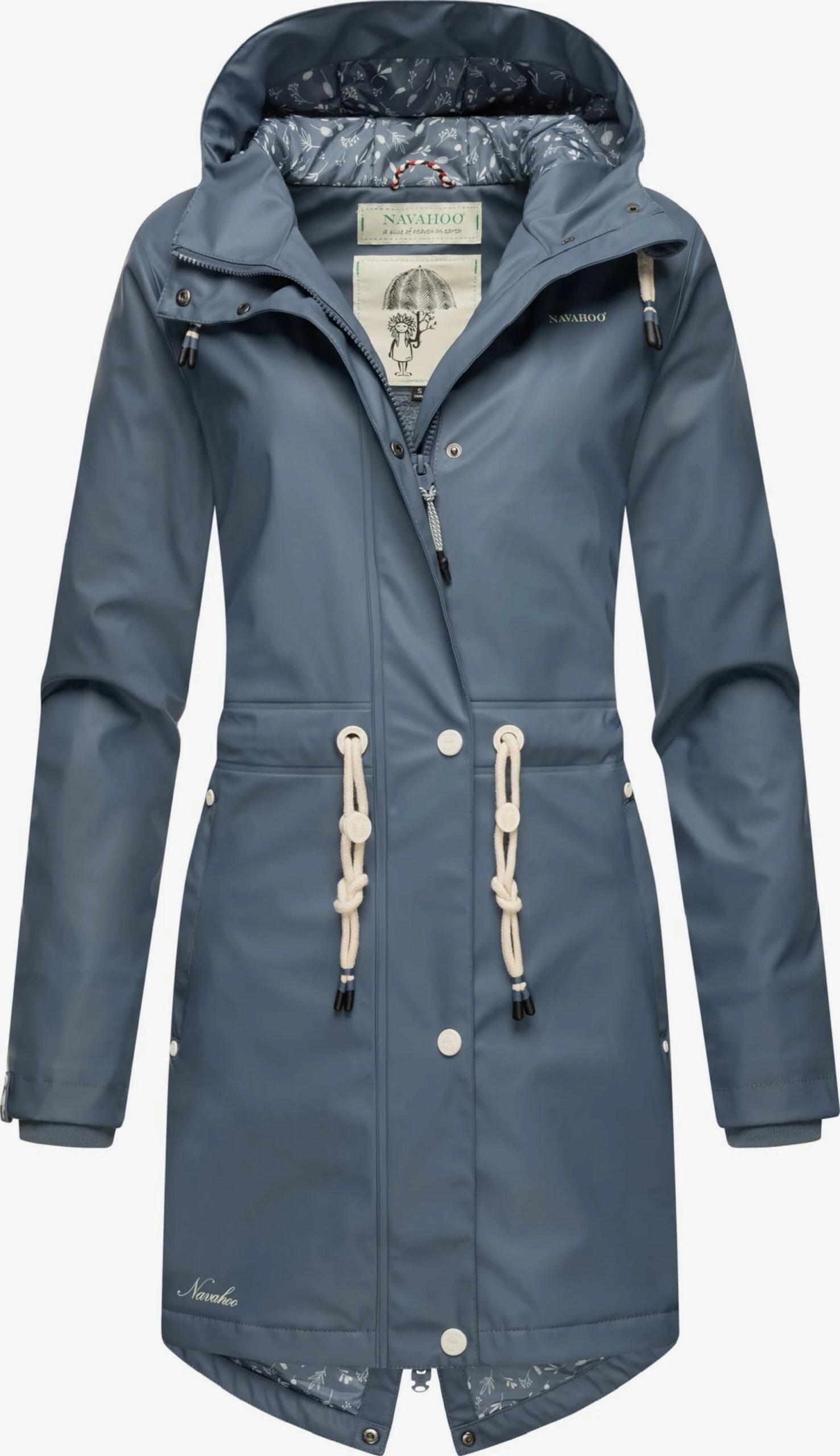 Navahoo Vestes Dextérieur Veste Fonctionnelle Flower Of Ocean Femme Bleu-gris 4 Navahoo Vestes Dextérieur Veste Fonctionnelle Flower Of Ocean Femme Bleu-gris – Image 4