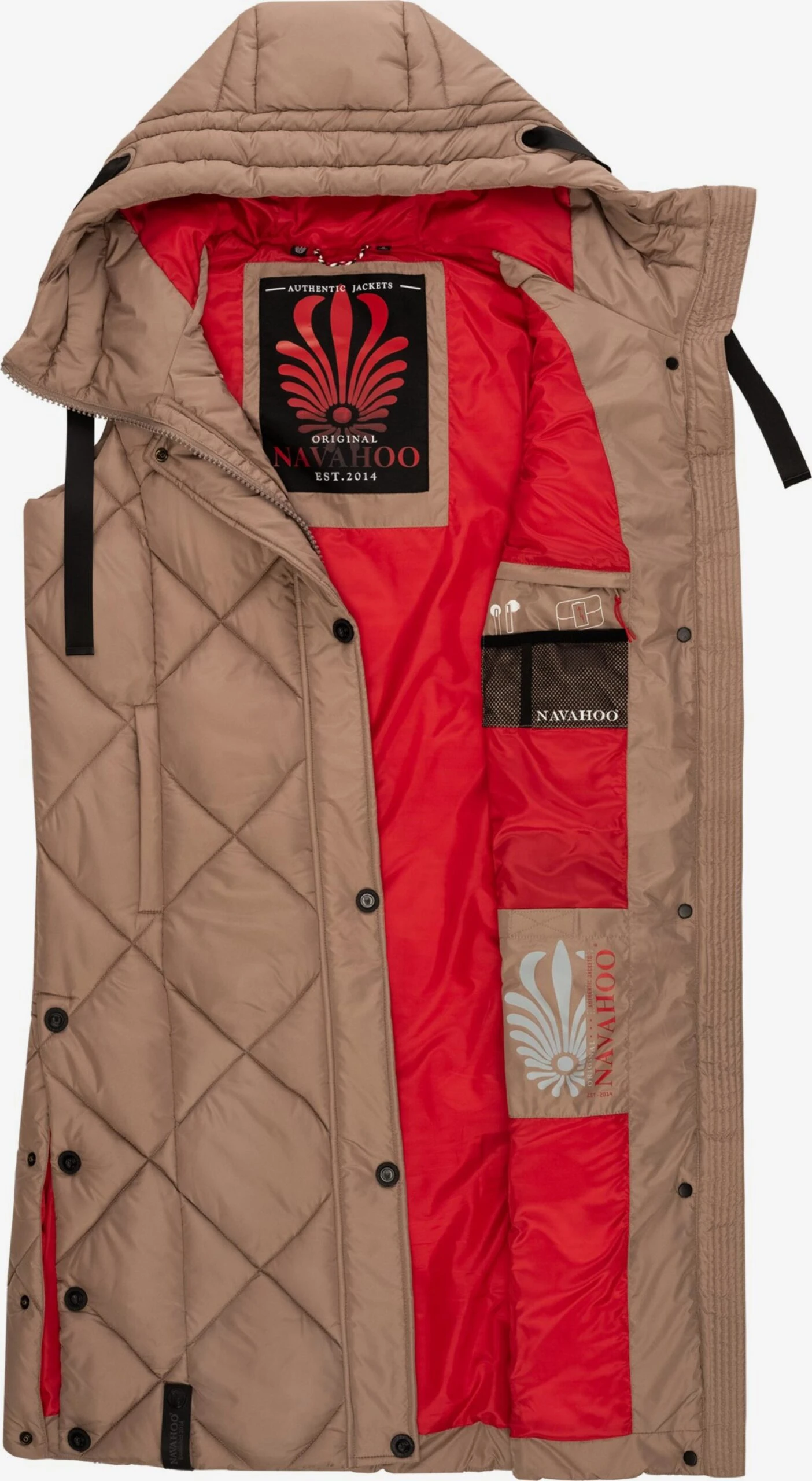 Navahoo Vestes Sans Manches Gilet Schnuckel Femme Noisette 5 Navahoo Vestes Sans Manches Gilet Schnuckel Femme Noisette – Image 5