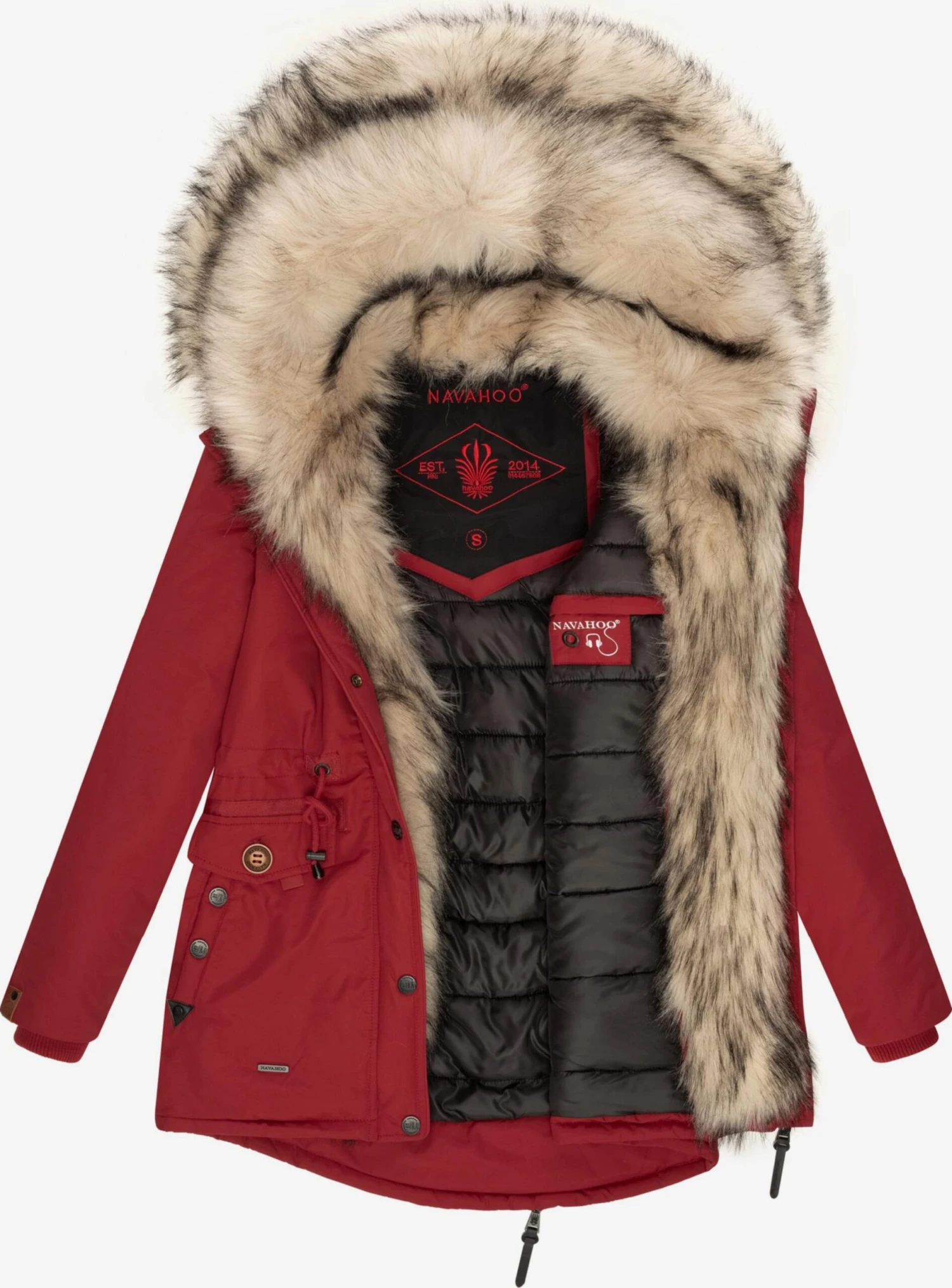 Navahoo Parkas Parka D’hiver Sweety Femme Rouge 3 Navahoo Parkas Parka D’hiver Sweety Femme Rouge – Image 3