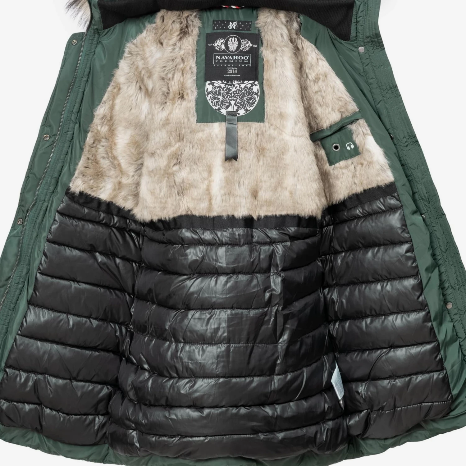 Navahoo Manteaux Dhiver Manteau D’hiver Paula Femme émeraude 5 Navahoo Manteaux Dhiver Manteau D’hiver Paula Femme émeraude – Image 5