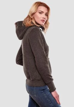 Navahoo Sweats à Capuche Sweat-shirt Raniaa Femme Gris Foncé -Navahoo f0c29dd350955754b5b810f7bbffdedd