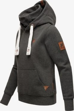 Navahoo Sweats à Capuche Sweat-shirt Raniaa Femme Gris Foncé -Navahoo f185b2487479b36ea5c46f435656b508