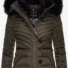 Navahoo Vestes Dhiver Veste D’hiver Wisteriaa Femme Kaki